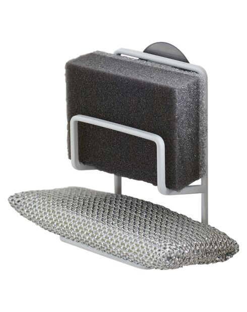 Portaspugna Tour con ventosa bianco - 6,3x7,5x12,7 cm