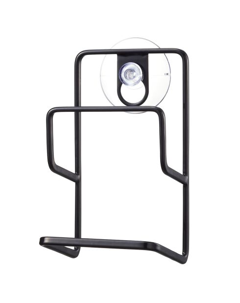 Portaspugna Tour con ventosa nera - 6,3x7,5x12,7 cm