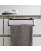 Porte-serviettes Tour noir - 6.5x30x8 cm
