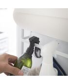 Étagère de rangement magnétique Tosca blanche - 6.5x24.5x34 cm