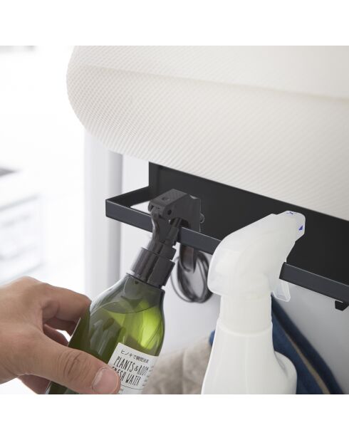 Étagère de rangement magnétique Tosca noire - 6.5x24.5x34 cm