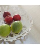 Piatto da frutta Tour bianco - 26x26x4,5 cm
