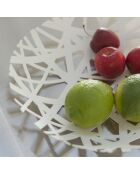 Piatto da frutta Tour bianco - 26x26x4,5 cm