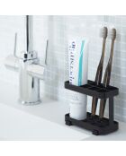 Tandenborstel- en tandpastahouder Tour zwart - 5x11x8 cm