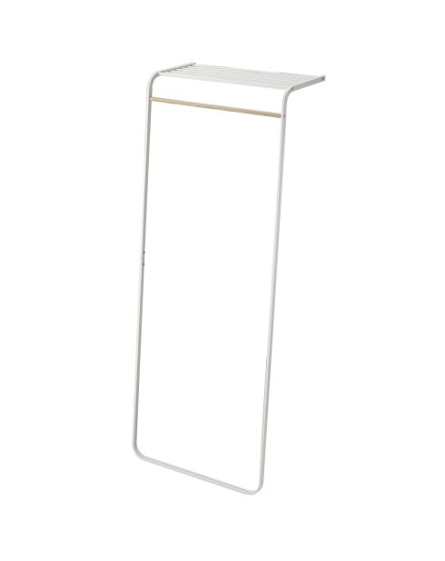 Perchero con estante blanco - 46x60x160 cm