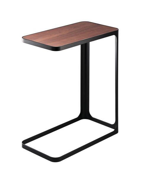 Table d'appoint rectangle noire - 45x24x52 cm