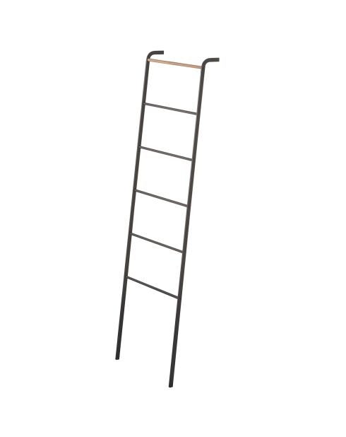 Zwarte opbergladder - 24x45x160 cm