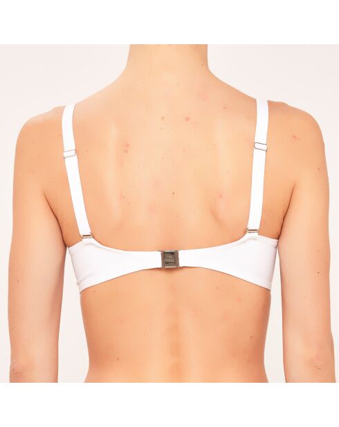 Top da bagno Corbeille con coppe da D a G, bianco