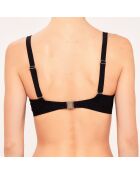Haut de maillot de bain Corbeille à coques bonnets D à G noir