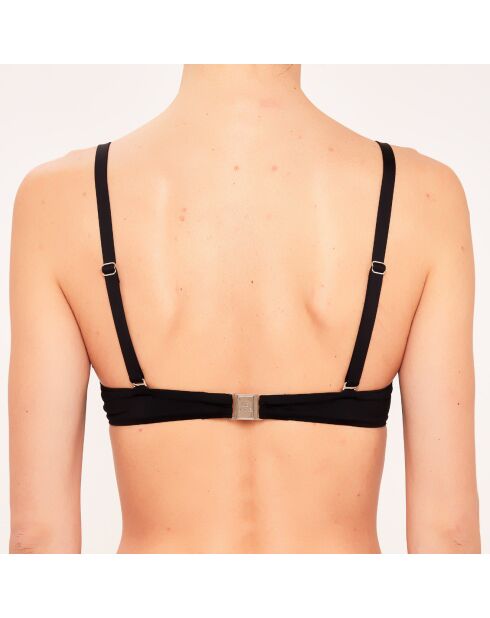 Haut de maillot de bain Corbeille à coques noir