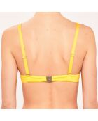 Top da bagno Corbeille con conchiglie gialle