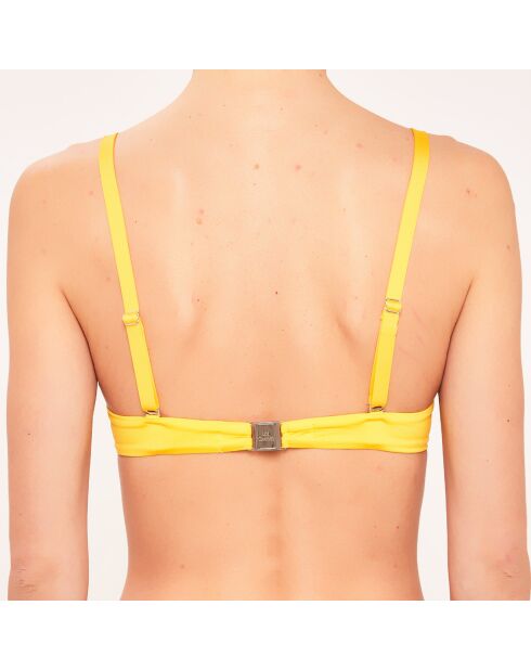 Haut de maillot de bain Corbeille à coques jaune