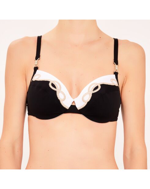 Top da bagno morbido con cornice nera