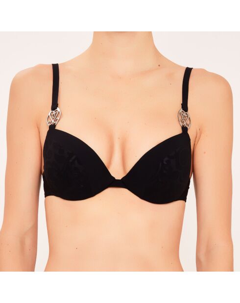 Haut de maillot de bain Corbeille à coques noir