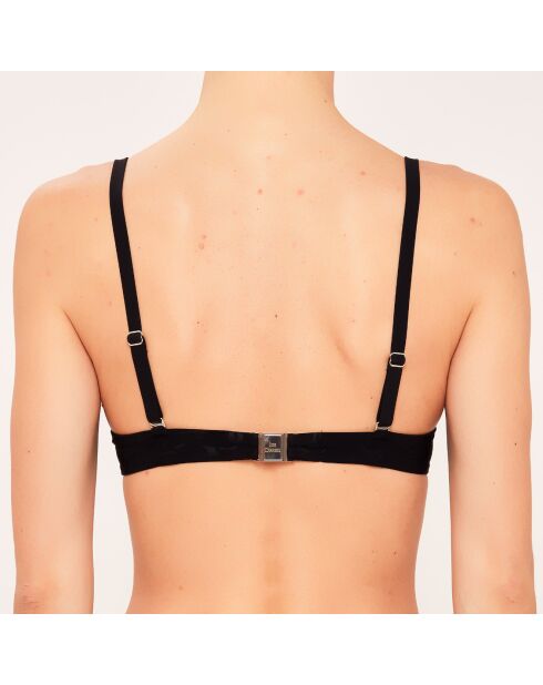 Haut de maillot de bain Corbeille à coques noir