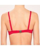 Haut de maillot de bain Corbeille à coques rouge