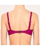 Haut de maillot de bain Corbeille à coques bonnets D à G violet
