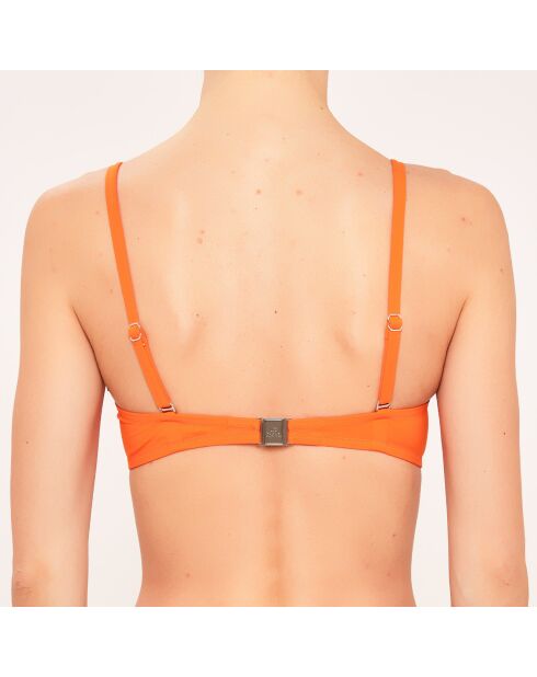 Badpak met oranje shell en hoofdband