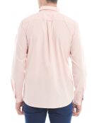 Chemise droite Kiwork unie rose clair