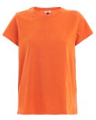 T-Shirt Saki 100% Lin orange rouge