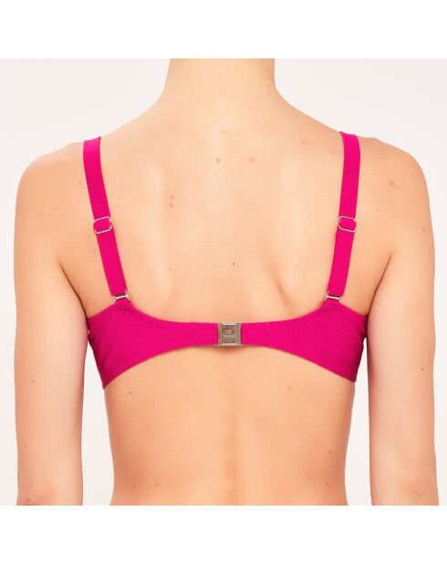 Top de baño Swarovski® fucsia con forma de cesta con forma de estuche con forma de joya Swarovski®