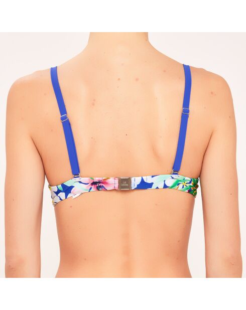 Haut de maillot de bain Corbeille à coques bleu