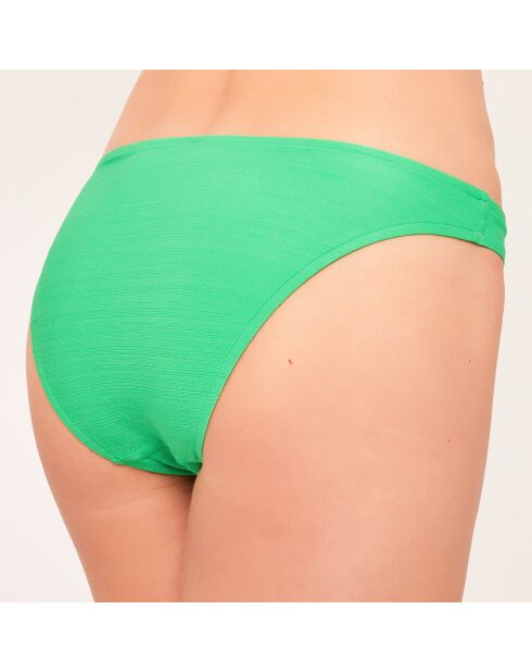 Pantalones de baño de cintura baja con forma de joya verde Swarovski®