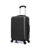 Mittelgroßer Reisekoffer 4 Einzelräder Lipari 59 cm schwarz