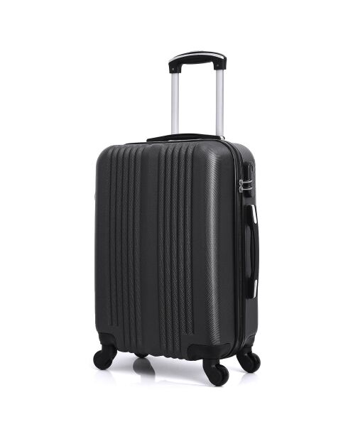 Mittelgroßer Reisekoffer 4 Einzelräder Lipari 59 cm schwarz