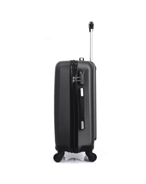 Mittelgroßer Reisekoffer 4 Einzelräder Lipari 59 cm schwarz