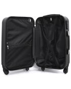 Mittelgroßer Reisekoffer 4 Einzelräder Lipari 59 cm schwarz