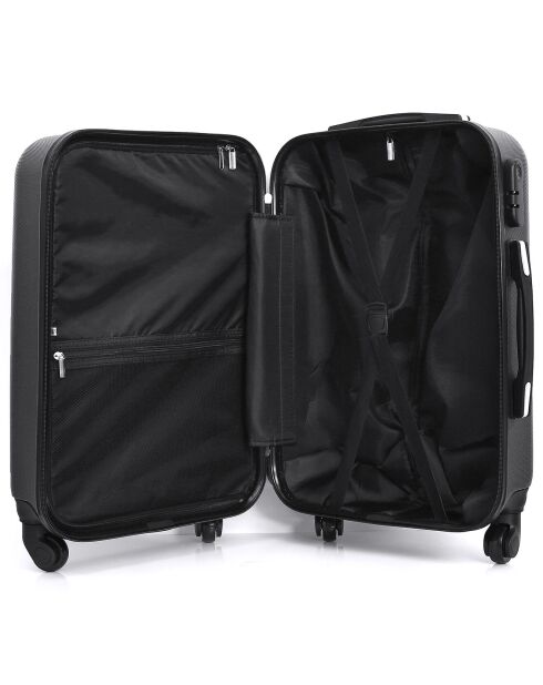 Mittelgroßer Reisekoffer 4 Einzelräder Lipari 59 cm schwarz