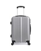 Valigia Lipari a 4 ruote a ruota singola media 59 cm argento