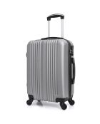 Valigia Lipari a 4 ruote a ruota singola media 59 cm argento