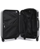 Valigia Lipari a 4 ruote a ruota singola media 59 cm argento