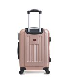 Valise Long Séjour 4 roues Lipari 71 cm rose doré