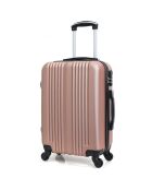 Valise Cabine XXS 4 roues simples Lipari 49 cm rose doré