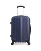 Valise Cabine 4 roues Lipari 49 cm bleu marine