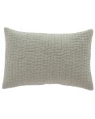 Beige kussenhoes van katoenfluweel - 30x45 cm