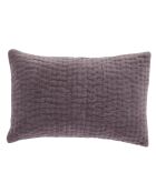 Kussenhoes van paars fluweel katoen - 30x45 cm