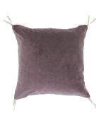 Kussenhoes van paars fluweel van katoen - 45x45 cm