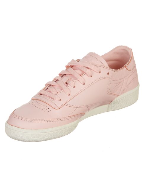 Baskets en Cuir Club C 85 Decon roses