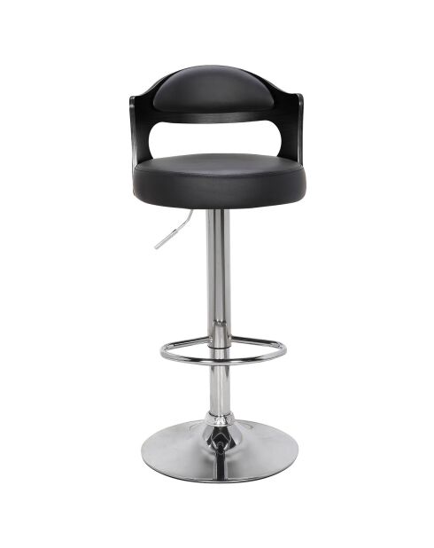2 Chaises de bar Ruben noires - 43x45x90-110  cm