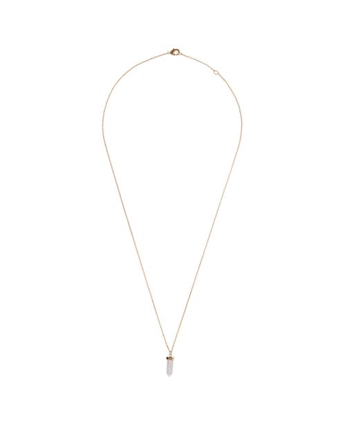 Collier Diana Quartz en laiton doré