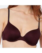 Soutien-gorge ampliforme N°5 Pure Fit en microfibre brique roux chiné