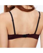 Soutien-gorge ampliforme N°5 Pure Fit en microfibre brique roux chiné