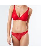 Tanga Eclipse en dentelle rouge