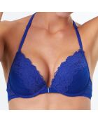 Soutien-gorge Push-up N°2 Initiales bleu royal