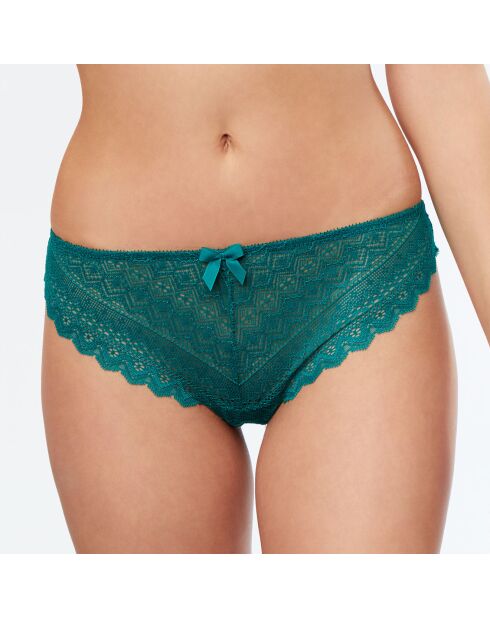 Tanga con icono de encaje verde pino