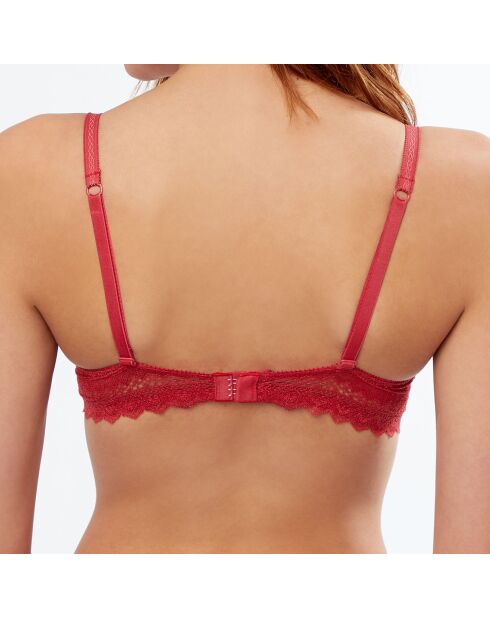 Reggiseno push-up N°1 Icone in pizzo rosso all'henné
